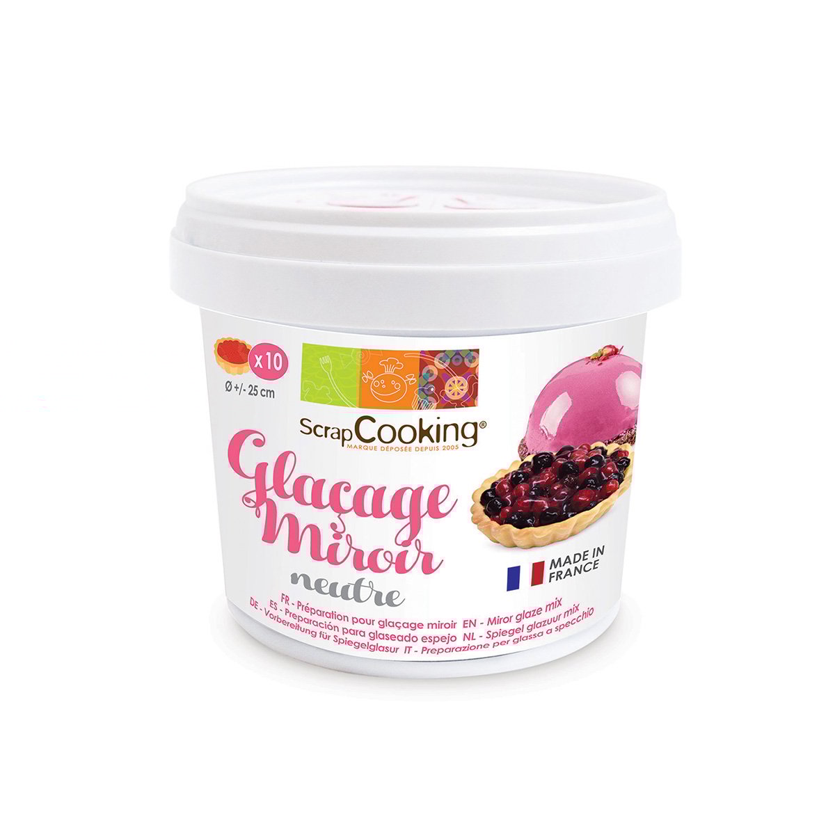 Pot - Glaçage miroir neutre - 220g - Scrapcooking