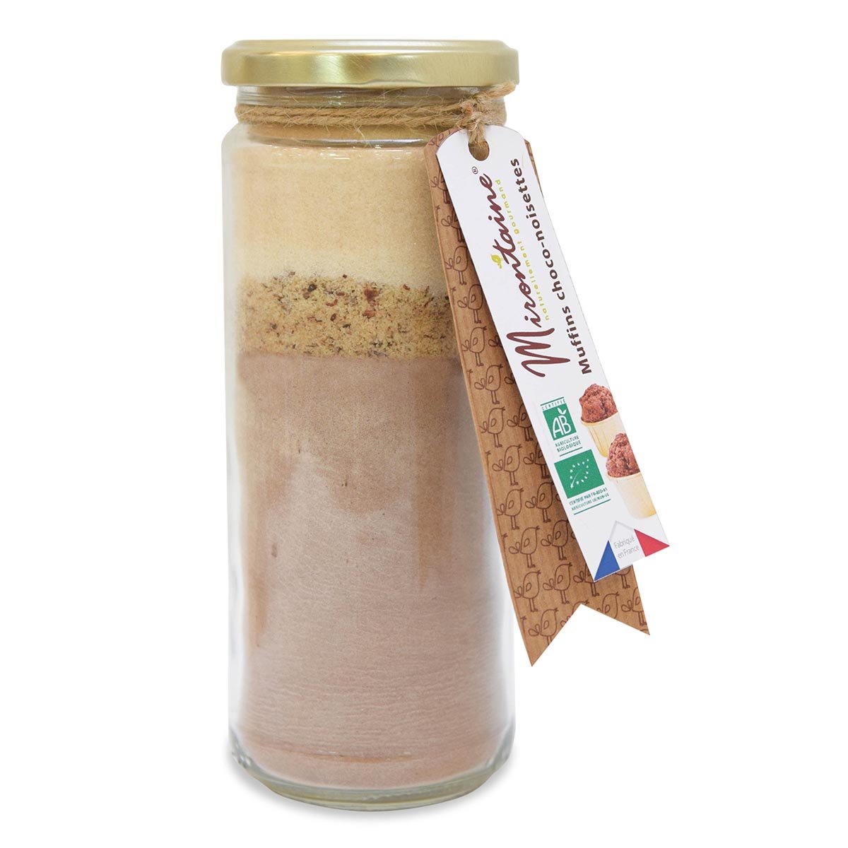 Mix pot en verre muffins choco - noisette 340g