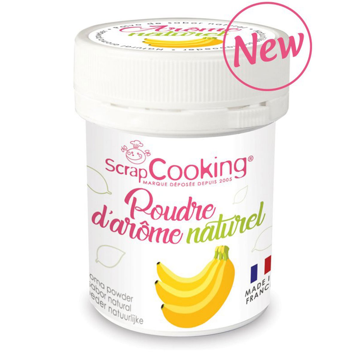 Pot de poudre d'arôme naturel 15g - banane