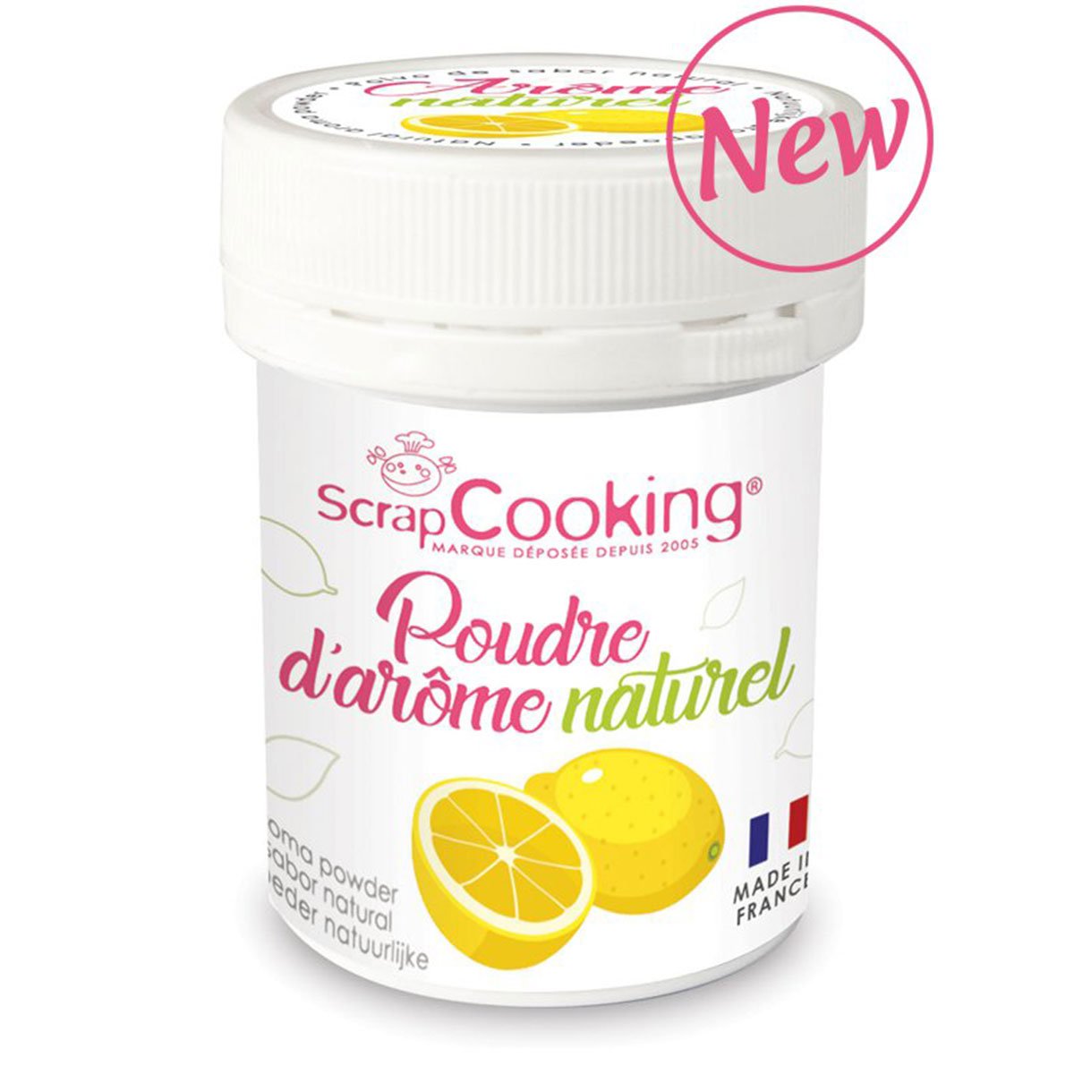 Pot de poudre d'arôme naturel 15g - citron