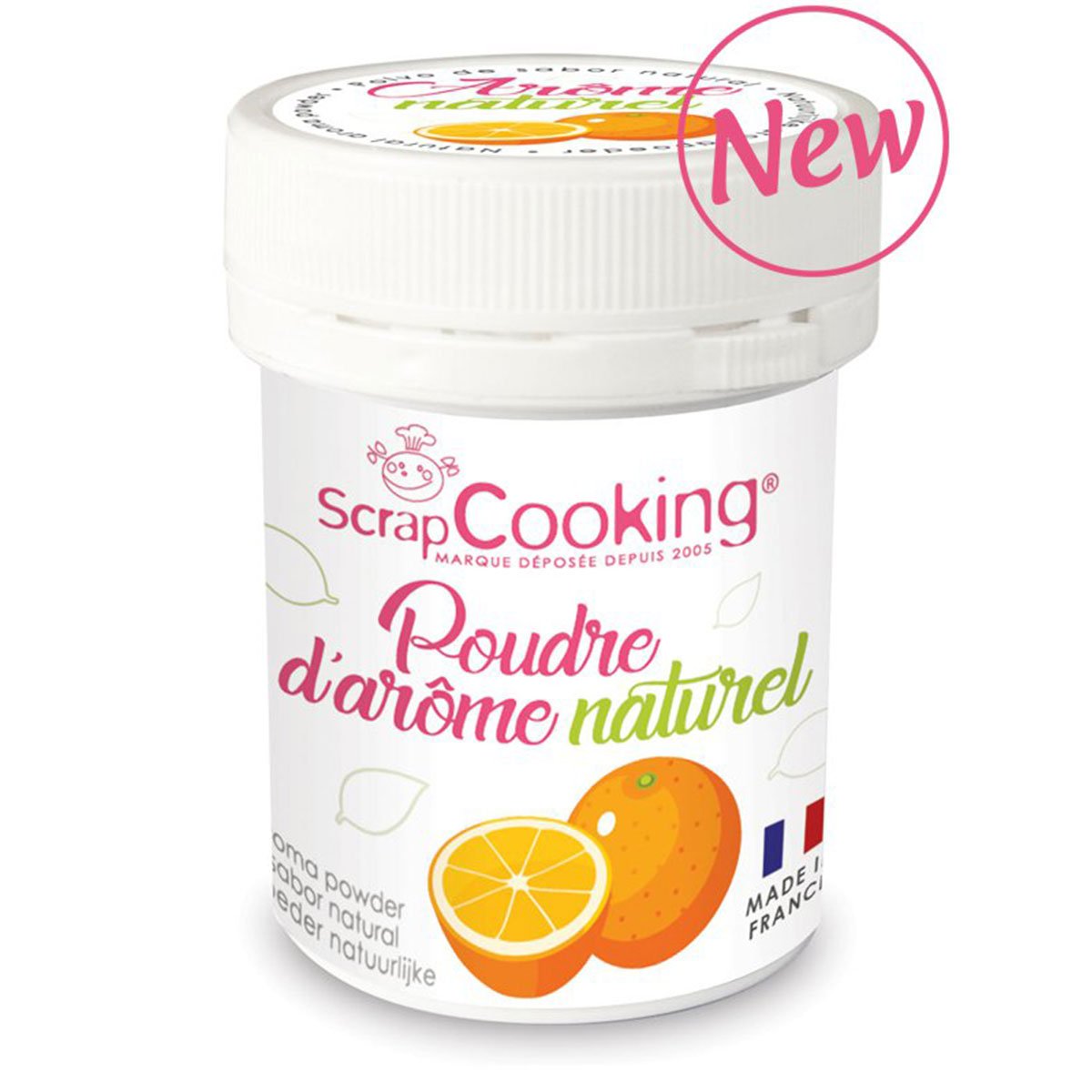 Pot de poudre d'arôme naturel 15g - orange