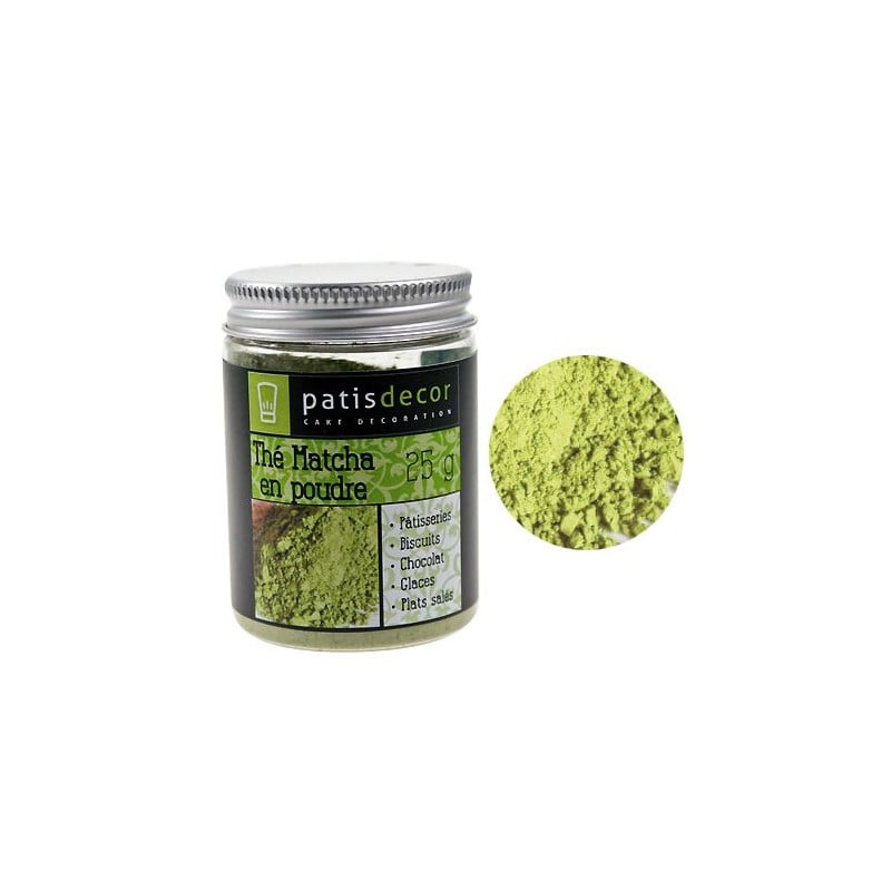 Thé Matcha en poudre - 25 g - Patisdécor