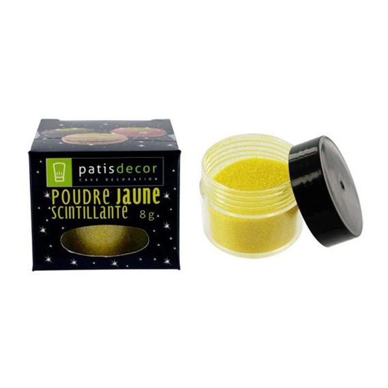 Sucre scintillant jaune - Patisdécor