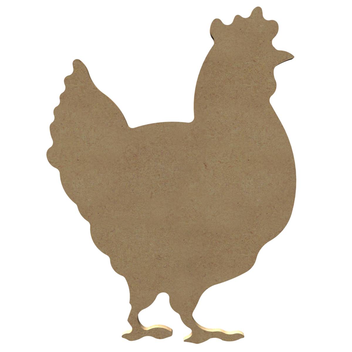 Support médium - Poule - 26 cm