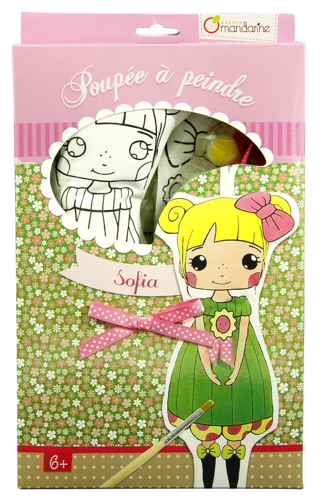 Poupée à peindre - Sofia - Avenue Mandarine