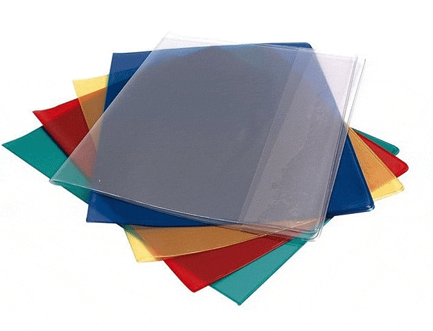 Protège-cahier - 17x22 cm - transparent - bleu