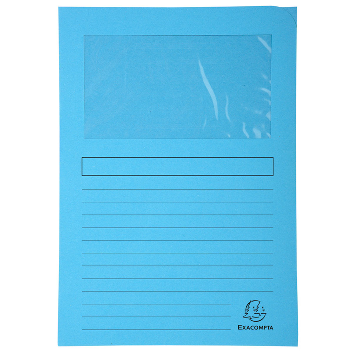 Paquet de 25 Chemises à Fenêtre Forever - Bleu Clair - Exacompta