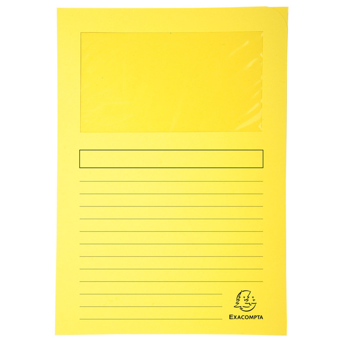 Paquet de 25 Chemises à Fenêtre Forever - Jaune - Exacompta