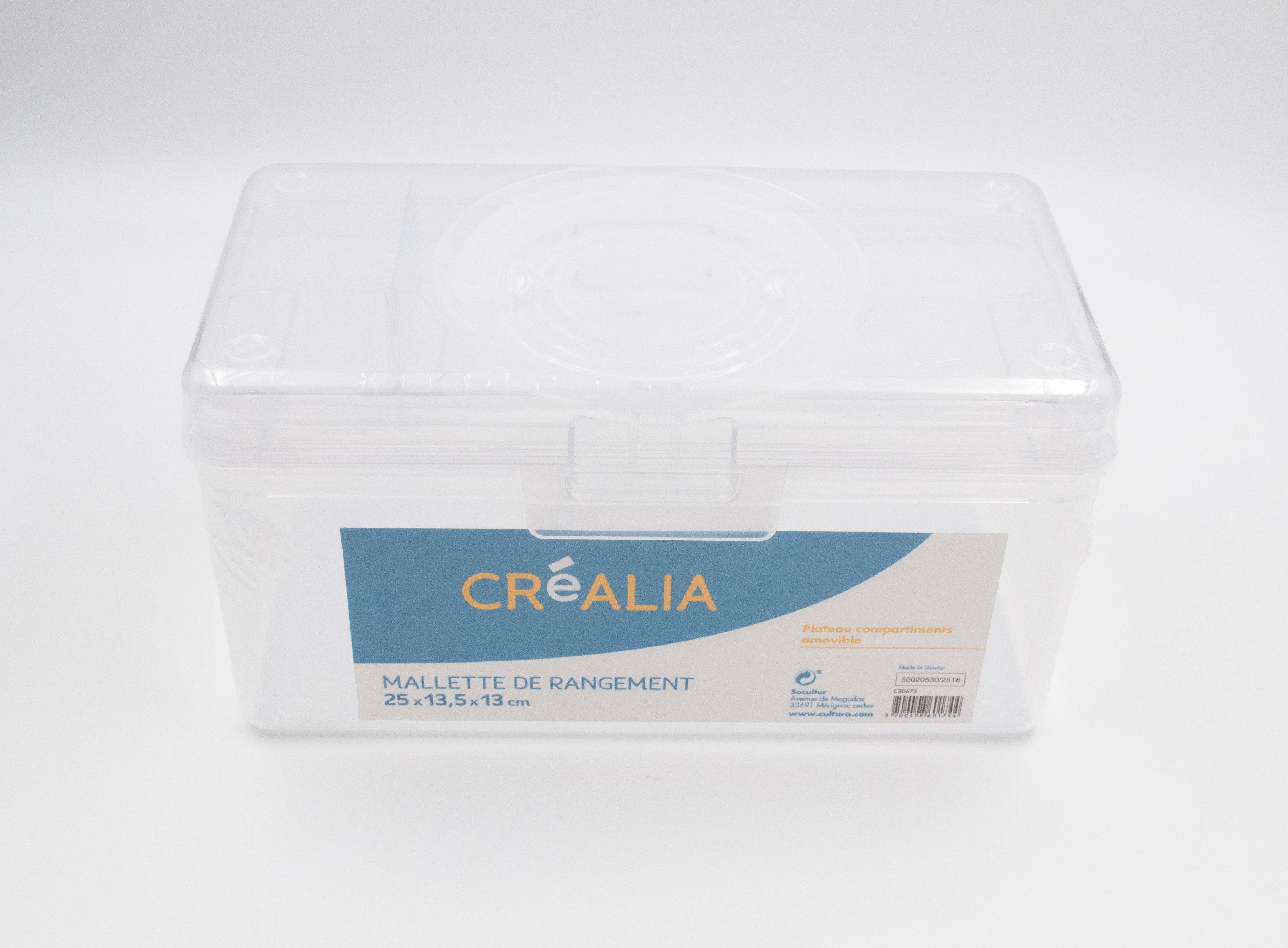 Petite mallette de rangement transparente - Culturabasic - Créalia