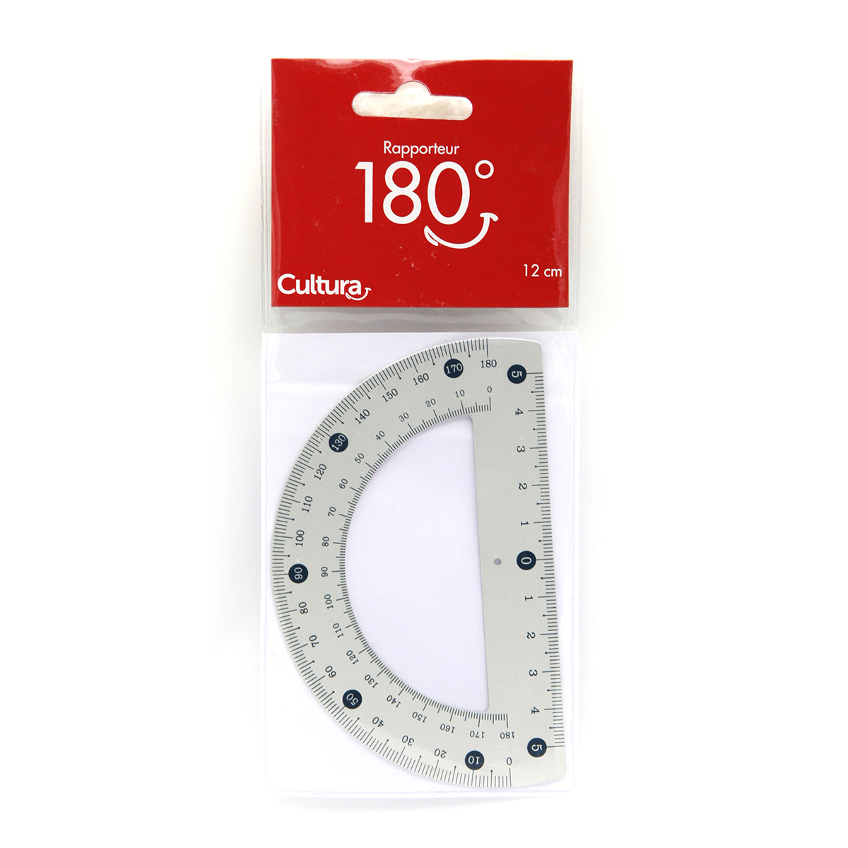 Rapporteur aluminium semi-circulaire - Cultura