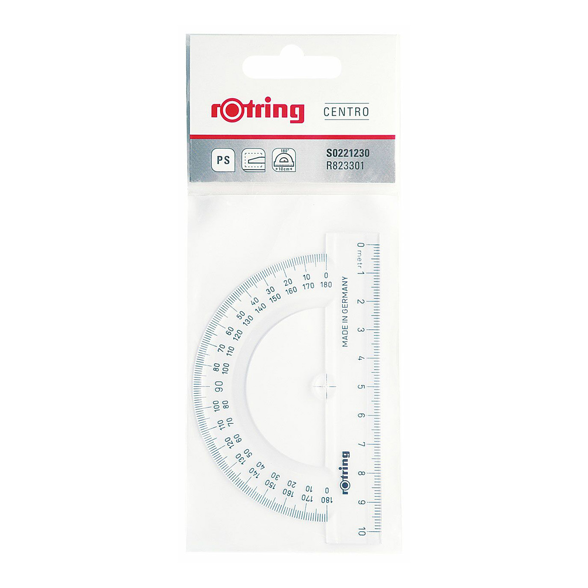 Rapporteur demi-cercle - 11 cm - rOtring