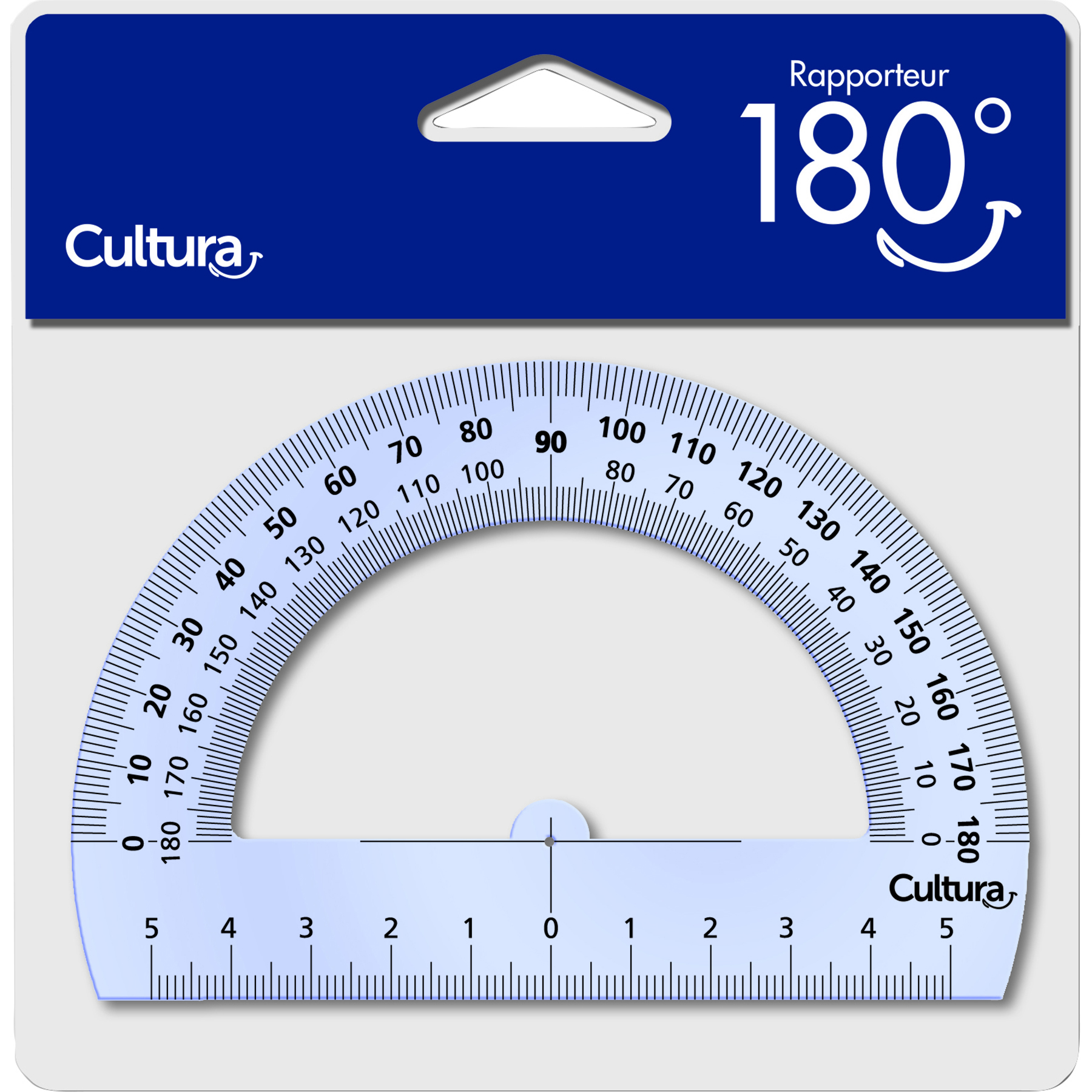 Rapporteur plastique 180° - Cultura