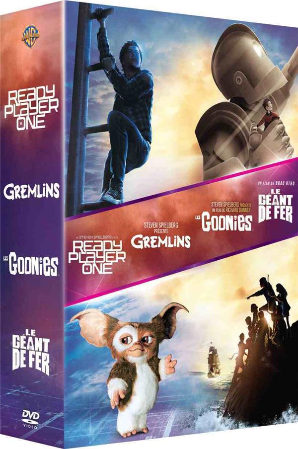 Coffret 4films : Ready Player One - Les Goonies - Gremlins - Le Géant de fer