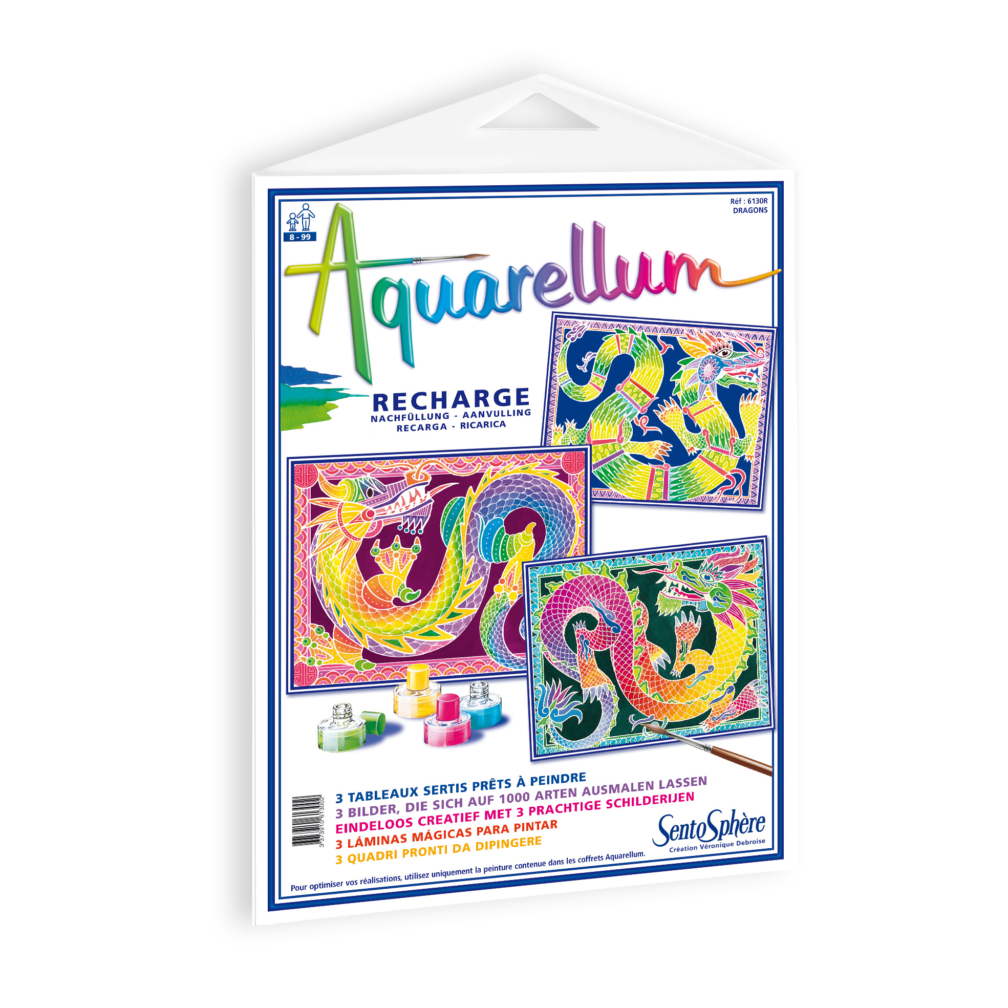 Recharge Aquarellum grand modèle - dragon