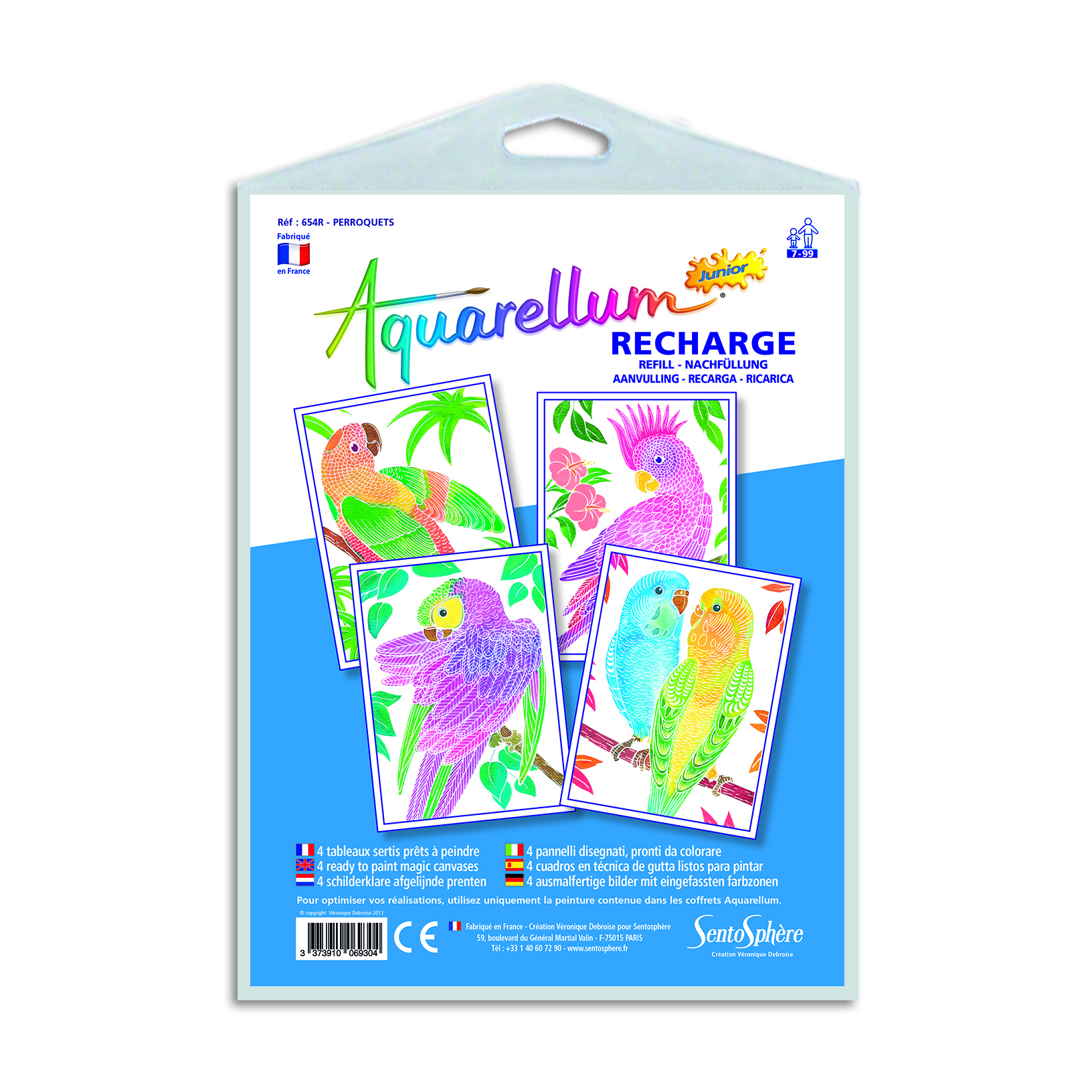 Recharge Aquarellum junior - perroquets