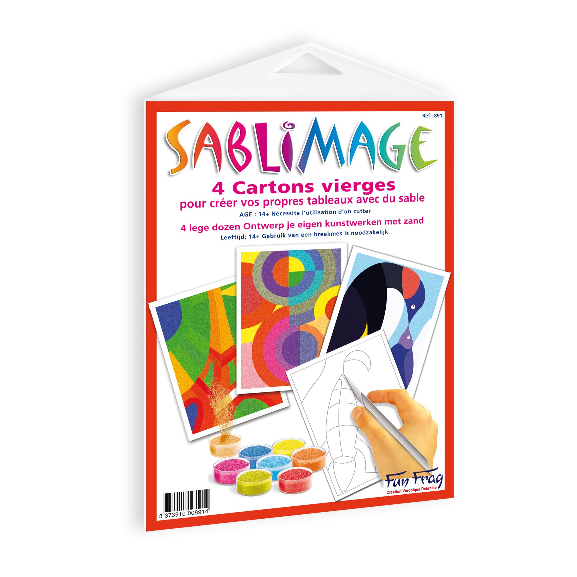 Sablimage - Recharge 4 cartons neutres