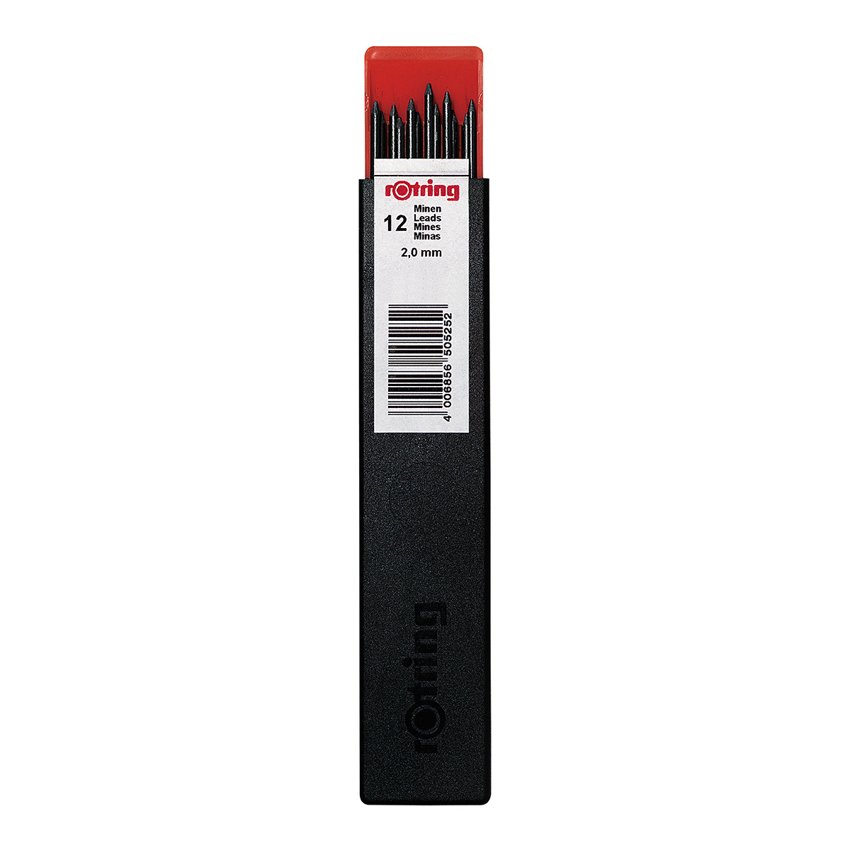 Lot de 12 mines HB - 2 mm - rOtring