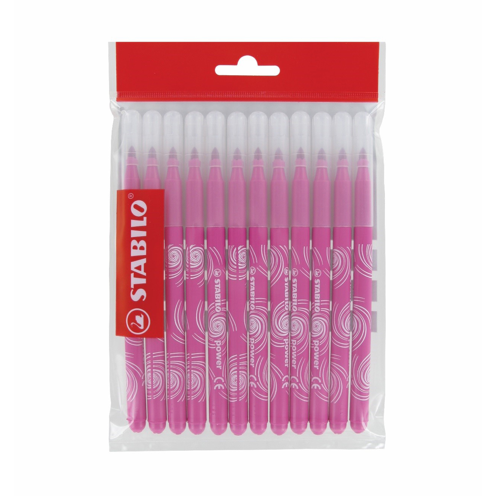 Recharge 12 feutres Schoolpack - Stabilo Power rose