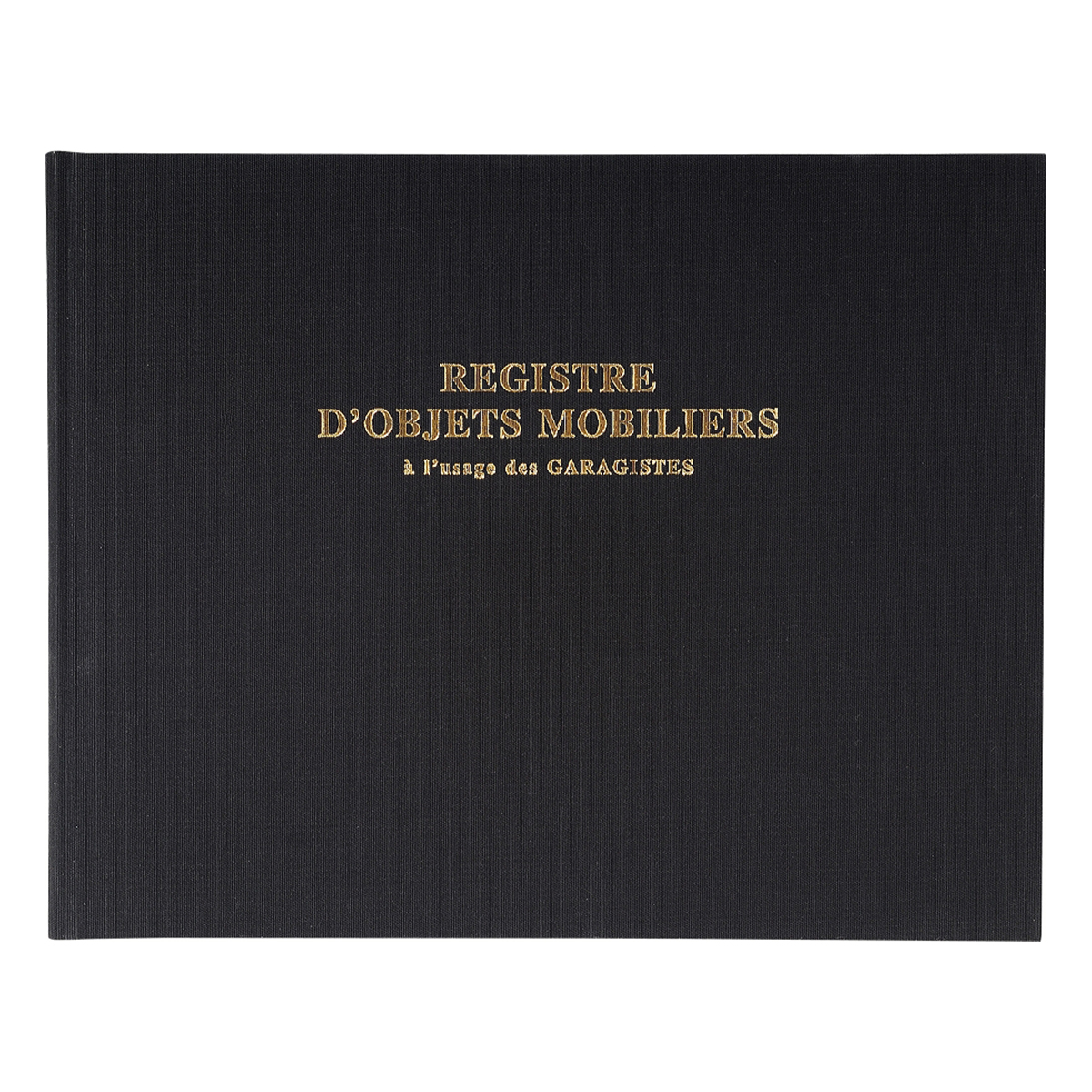 Registre - objets mobiliers garagistes - 24x32 cm