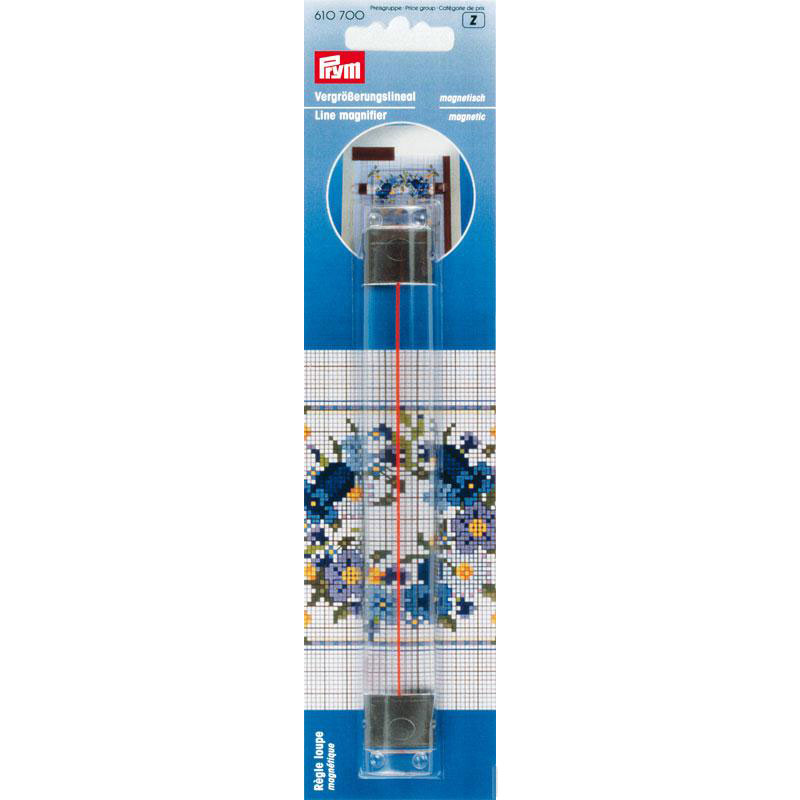 Règle loupe magnétique
