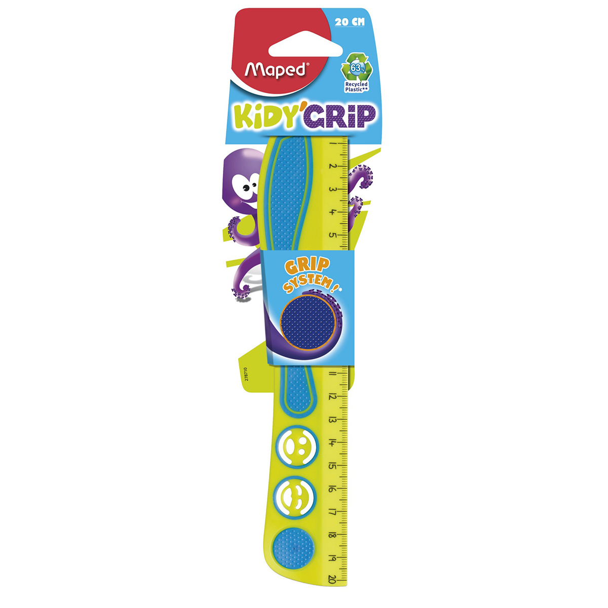 Règle plate - Kidy'Grip Maped - plastique - 20 cm