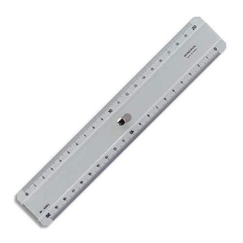 Regle transparente plate 2 biseaux 20 cm