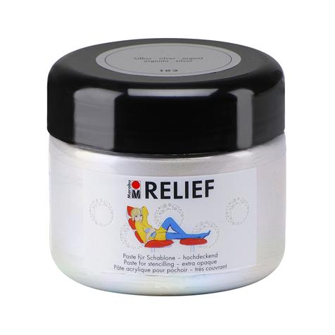 Pâte acrylique pour pochoirs - Relief - Nacré - 225 ml - Marabu