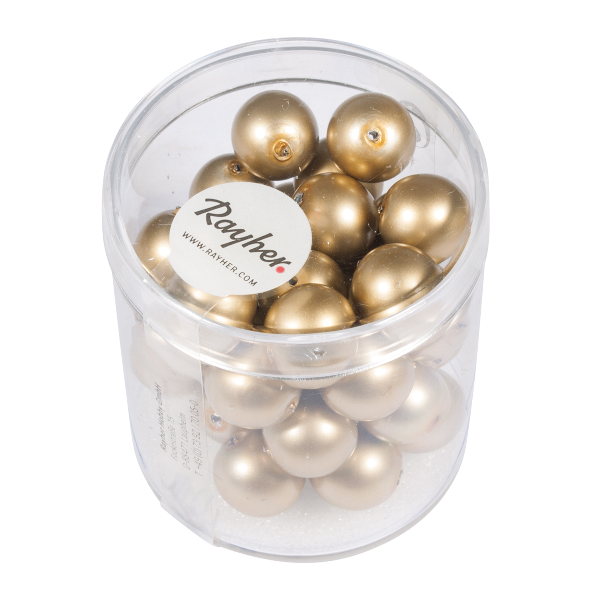 Perles Renaissance dépolie or 10 mm x perles