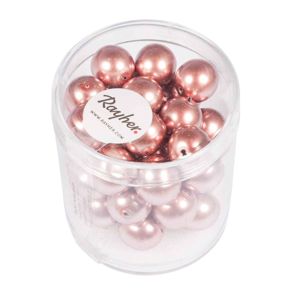 Perles Renaissance rose antique 10 mm x perles