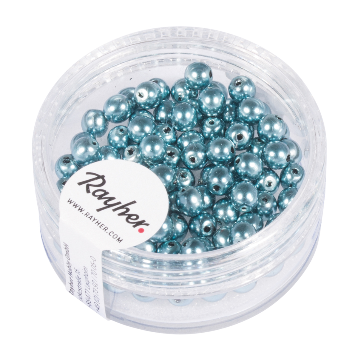 Perles Renaissance bleu tendre 4 mm x perles