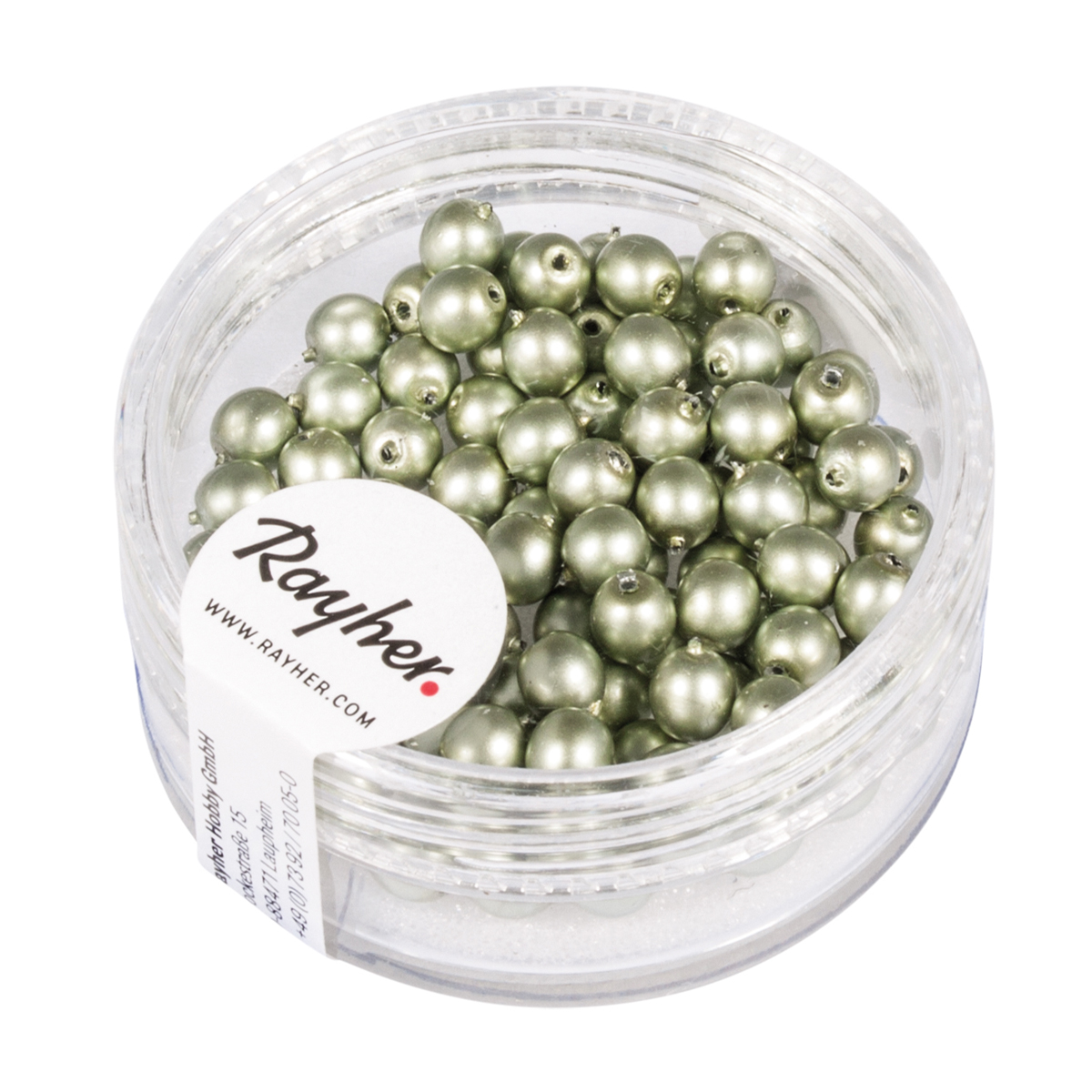 Perles Renaissance dépolie argent 4 mm x perles