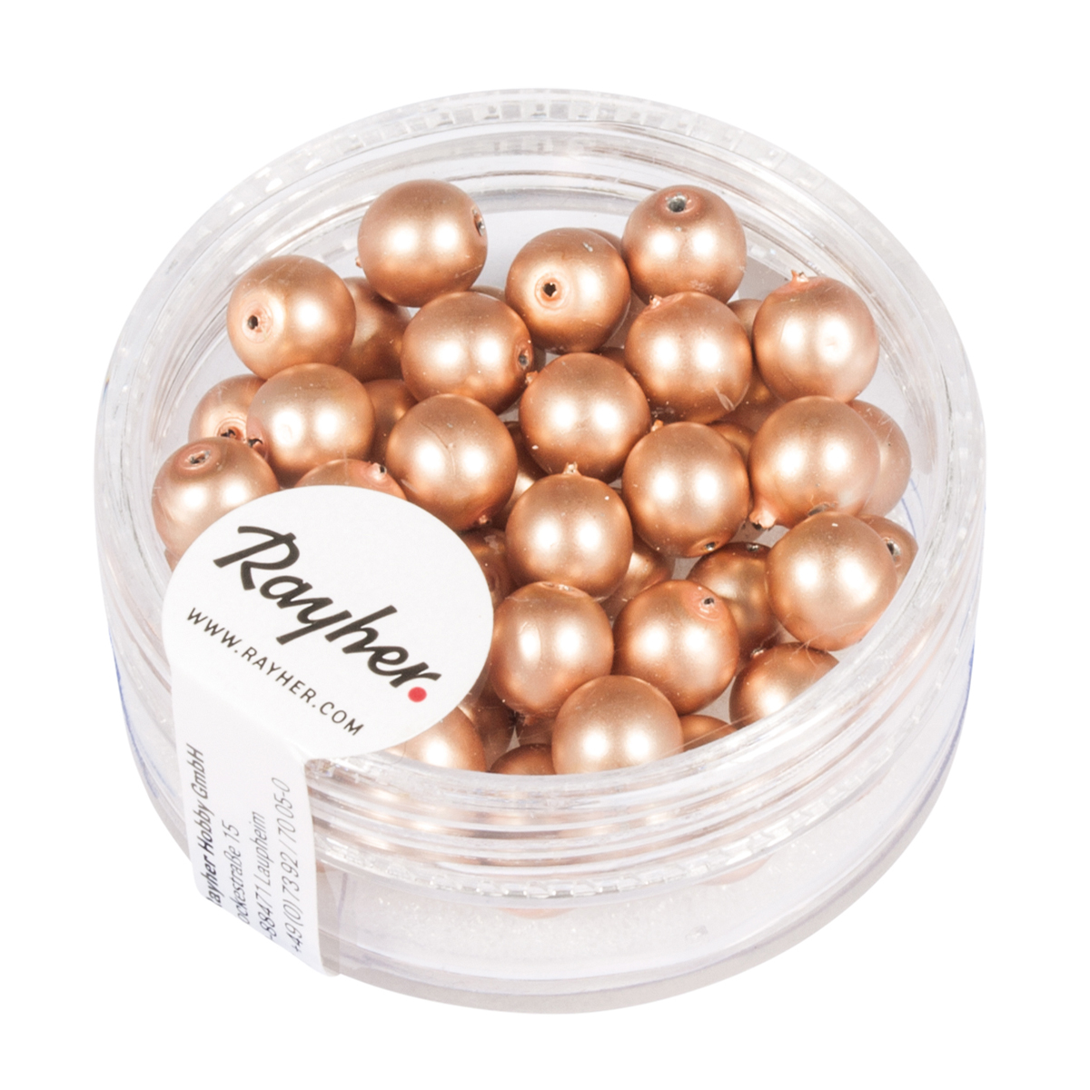 Perles Renaissance dépolie rose anti 6 mm x perles