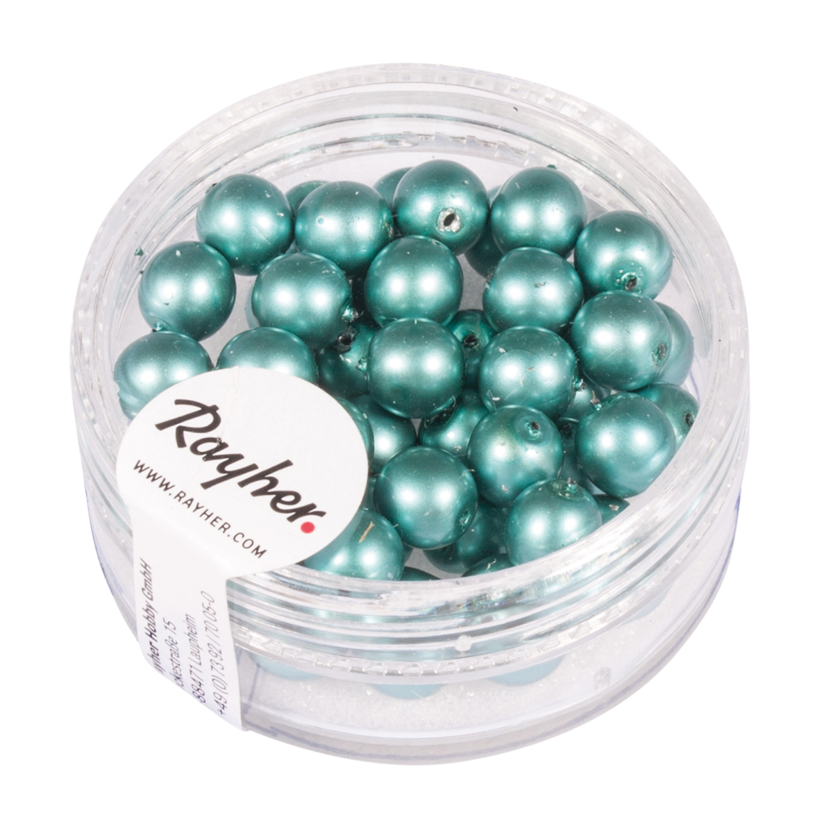 Perles Renaissance dépolie vert bleu 6 mm x perles