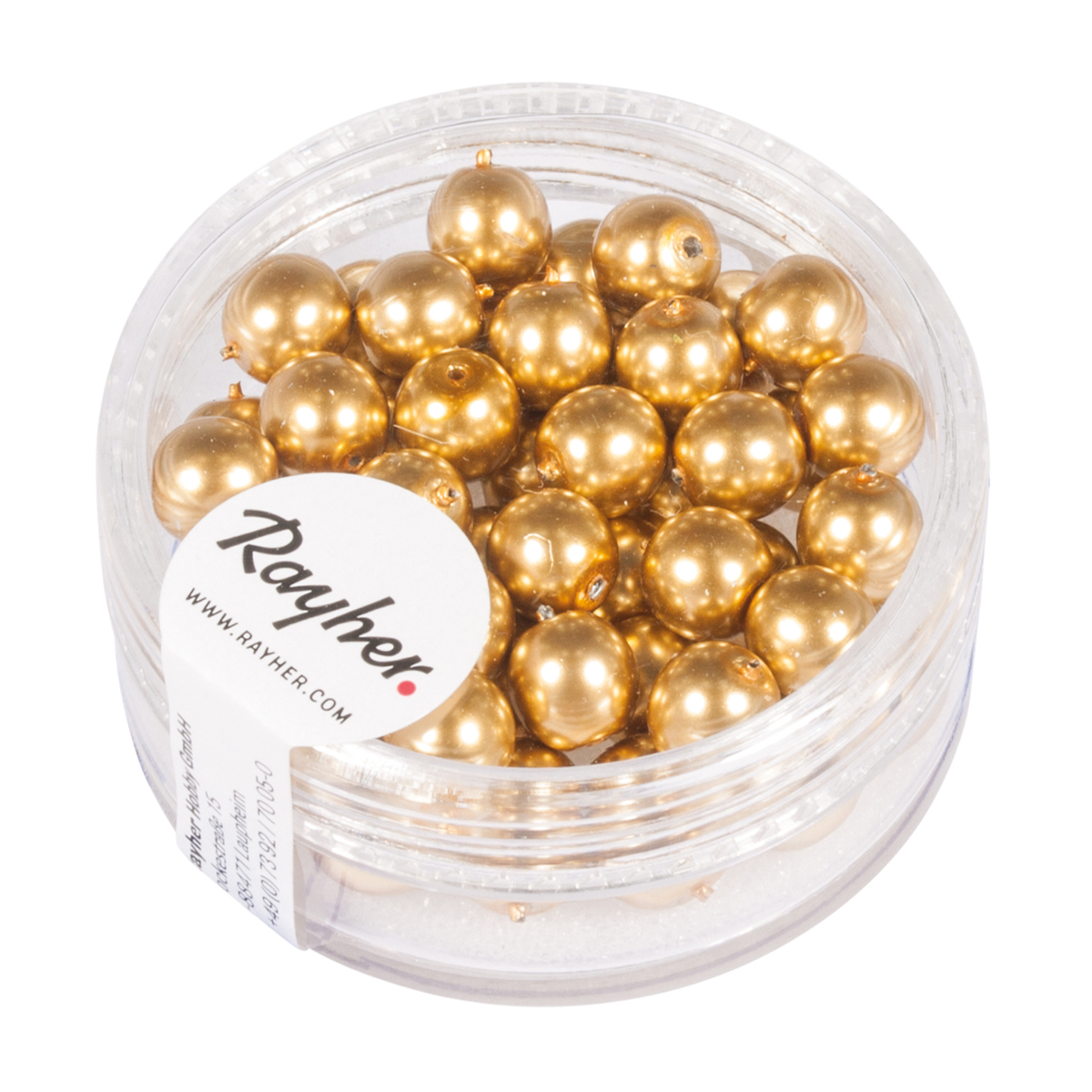 Perles Renaissance or 6 mm x perles