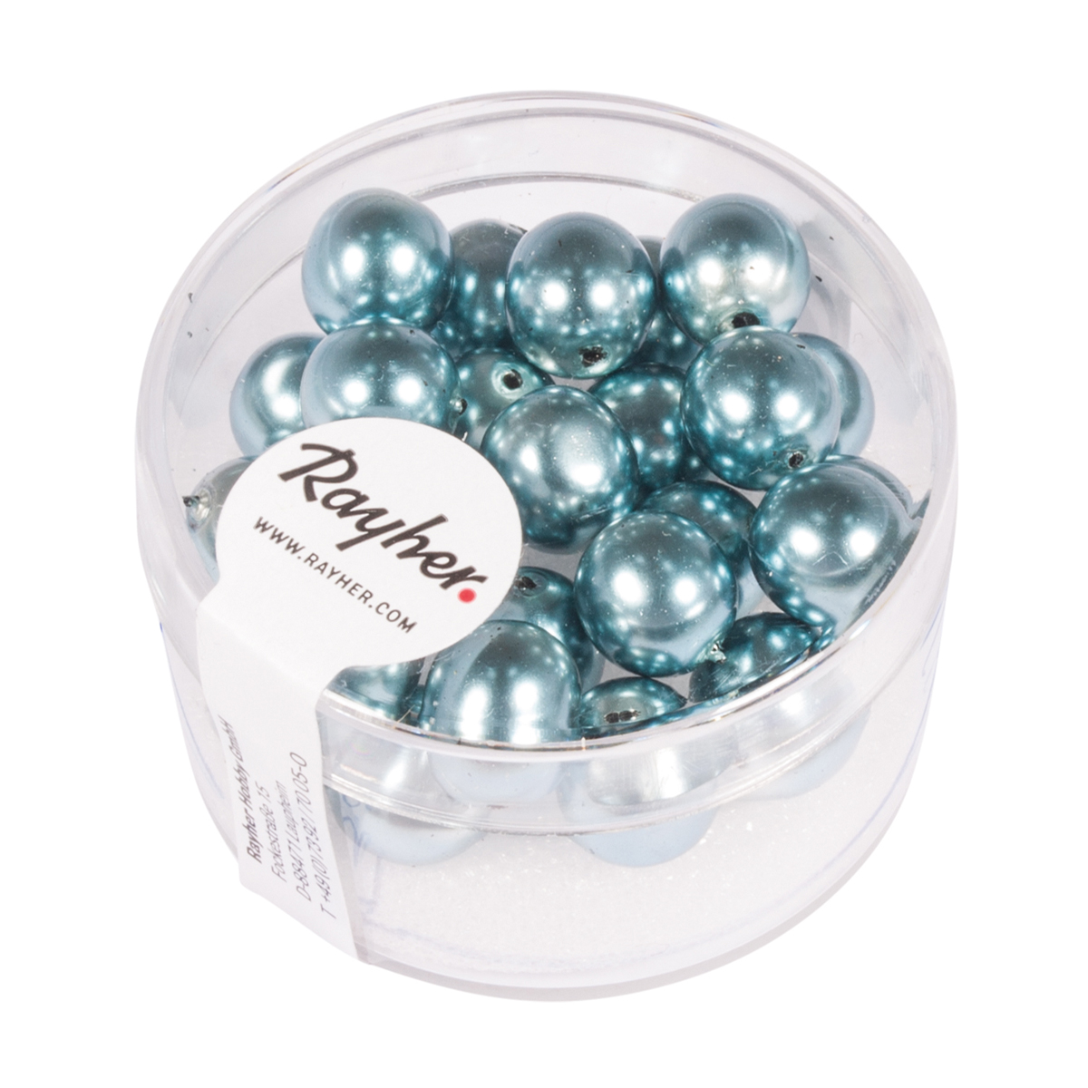 Perles Renaissance bleu tendre 8 mm x perles