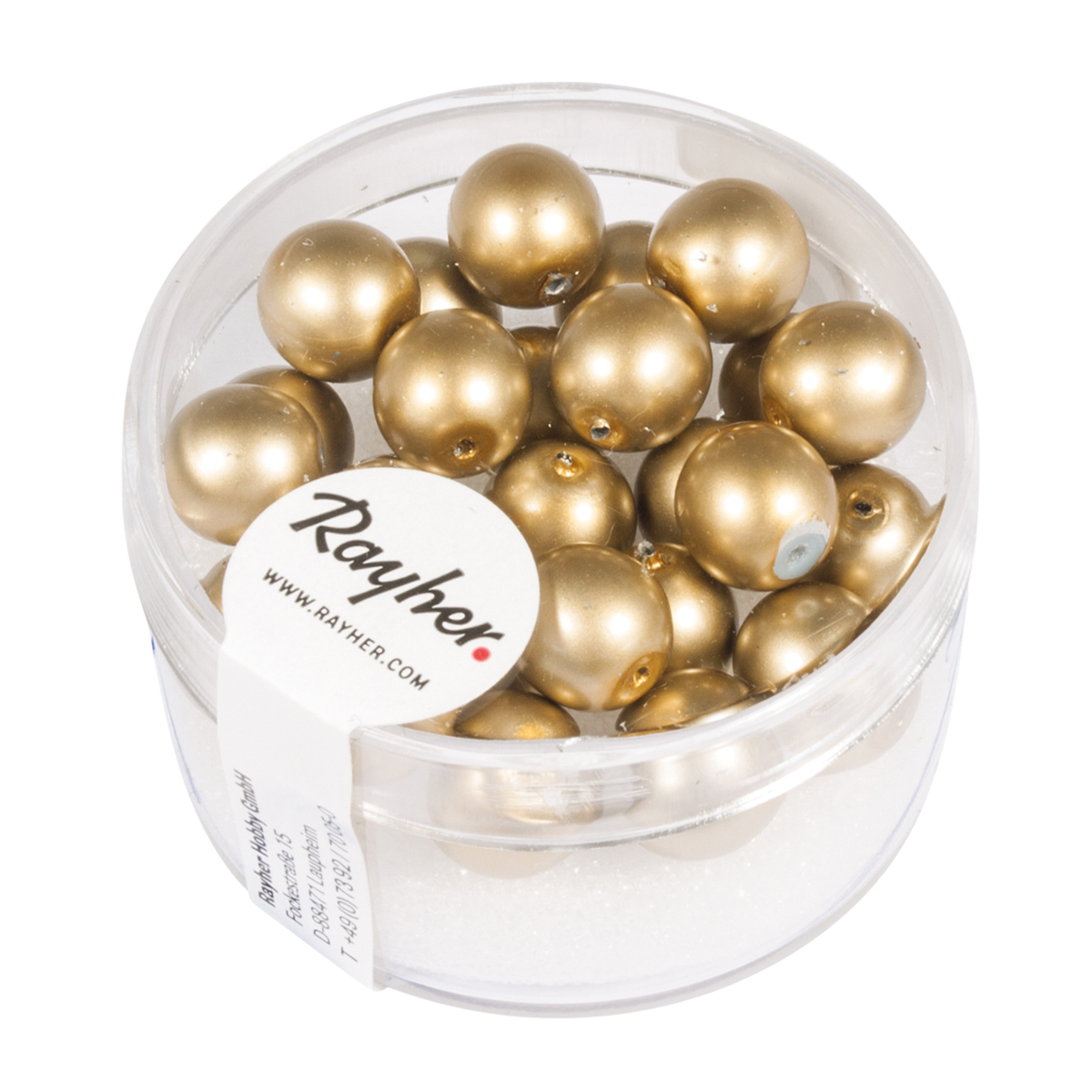 Perles Renaissance dépolie or 8 mm x perles