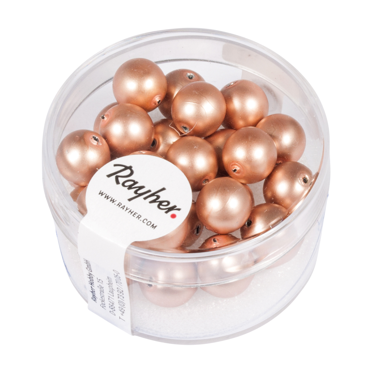 Perles Renaissance dépolie rose antique 8 mm x perles