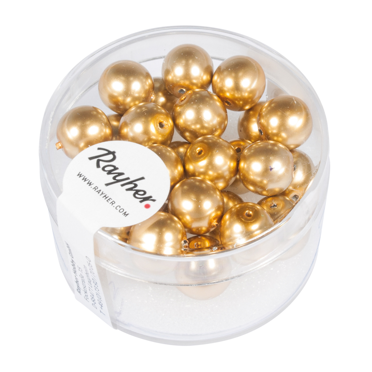 Perles Renaissance or 8 mm x perles