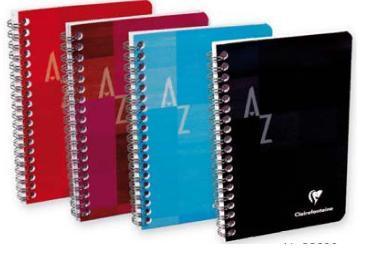 Répertoire à spirales - 21 x 29,7 cm - 5x5 - Clairefontaine