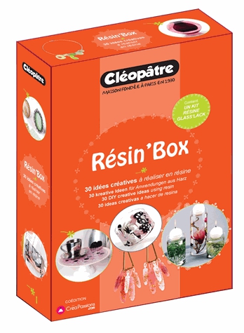 Résin'box : 30 idées créatives à réaliser en résine - Avec 1 Color'Resin, 1 kit Résine Glass'Lack 15