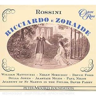 RICCARDIO & ZORAIDE (DRAME EN 2 ACTES)