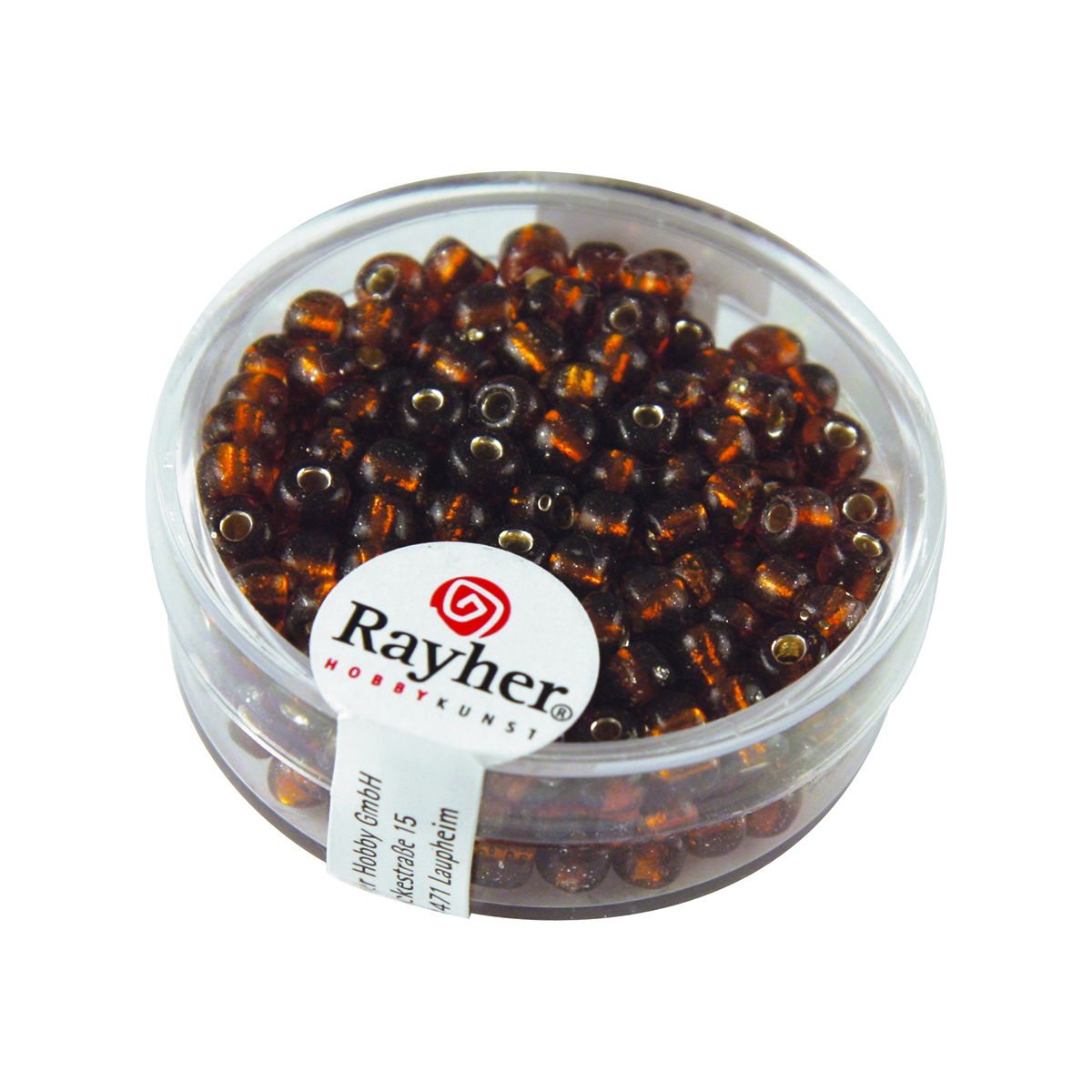 Perles de rocaille - 4 mm - marron