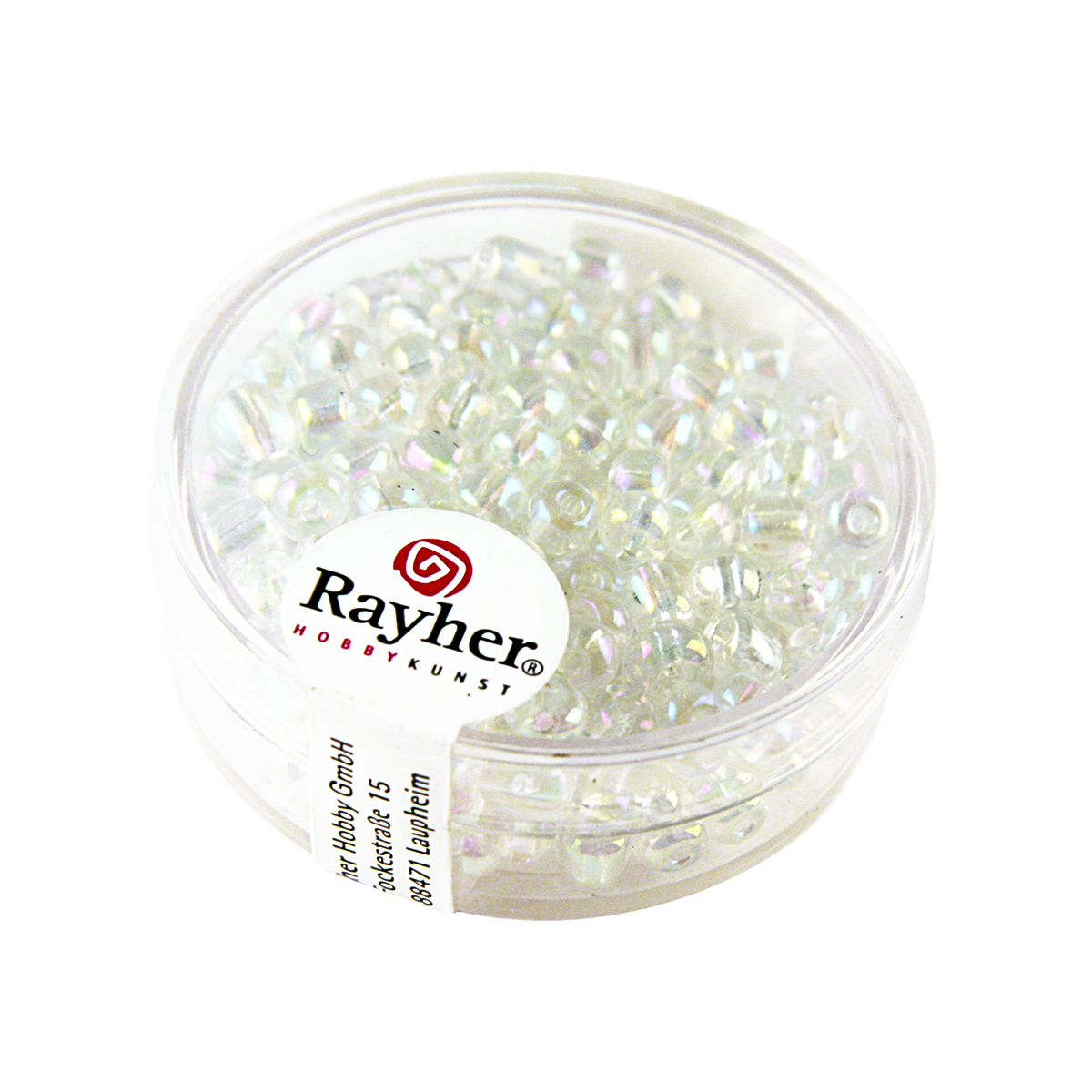 Perles de rocaille tranparentes - 4 mm