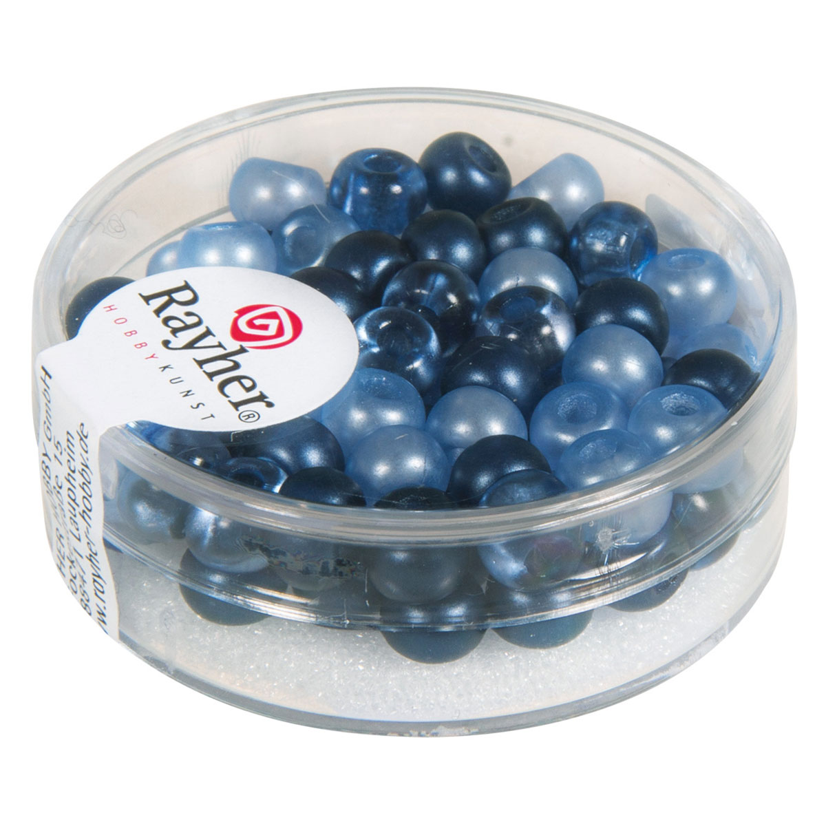 Perles de rocaille mix - grand trou - bleu marine