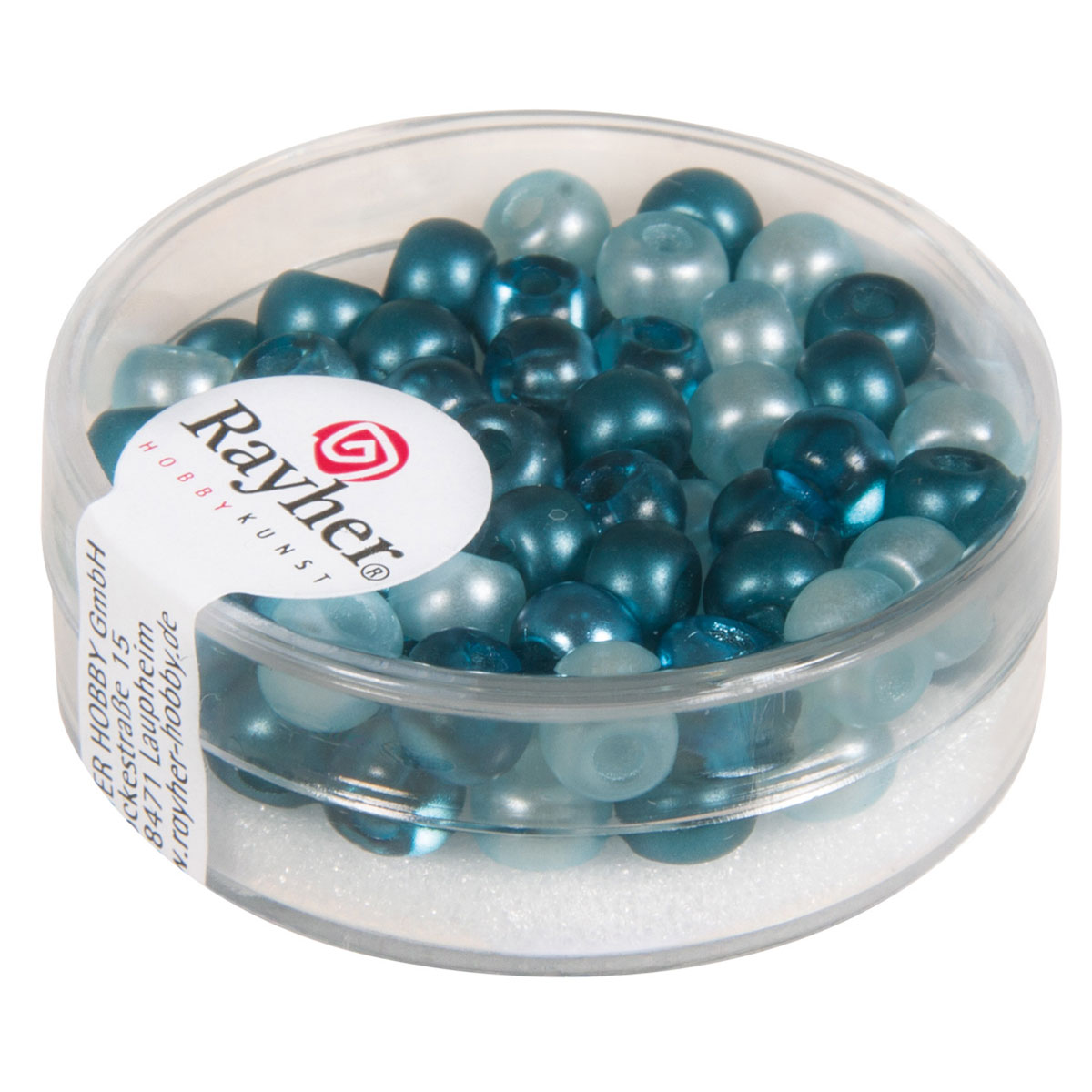 Perles de rocaille mix - grand trou - turquoise