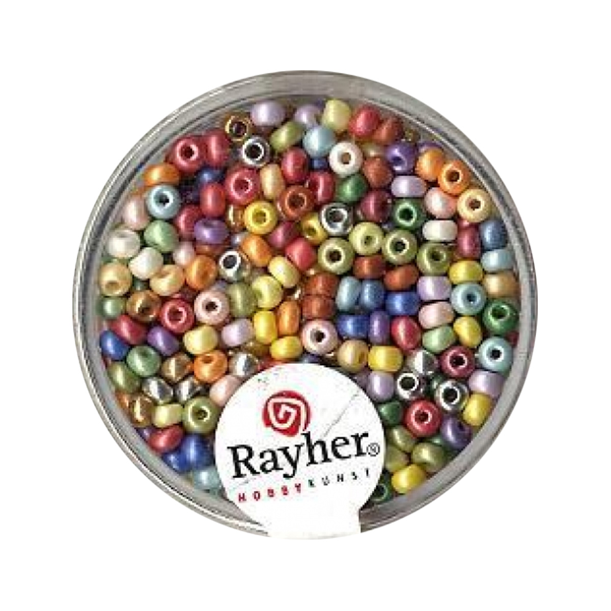 Perles de rocaille nacrées - 2,6mm - 17 g - multicolore