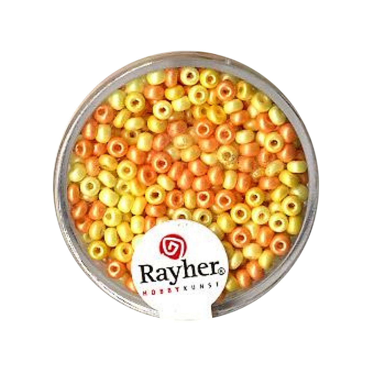 Perles de rocaille nacrées - 2,6 mm - teintes jaunes