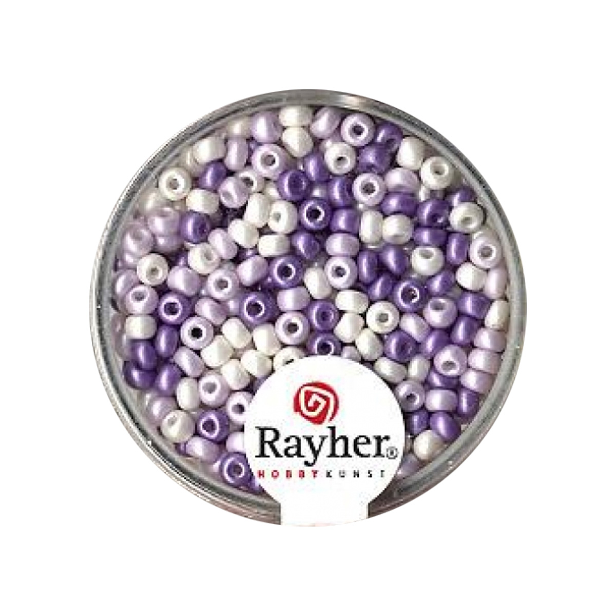 Perles de rocaille nacrées - 2,6 mm - teintes lilas
