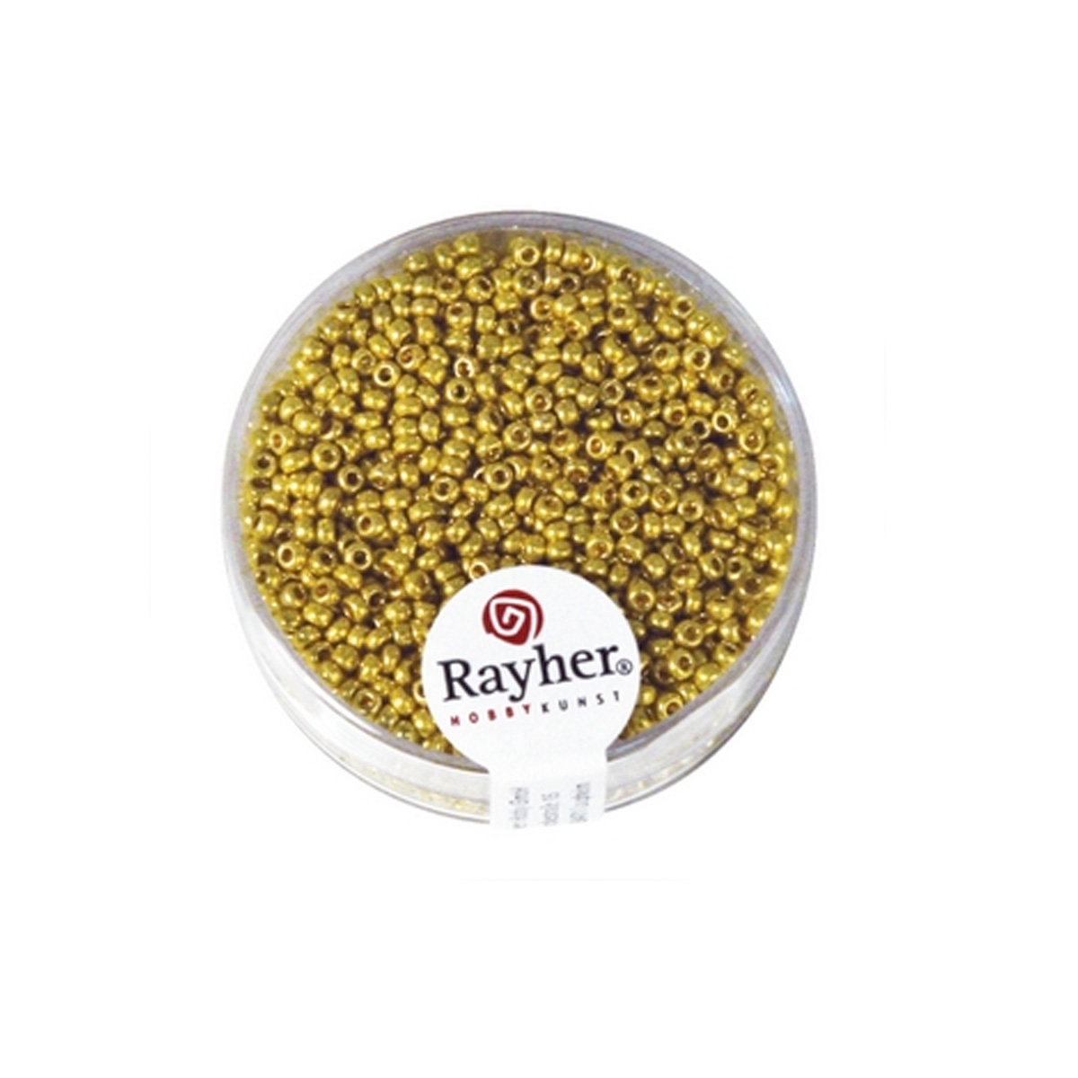 Perles de rocaille nacrées - 2 mm - 17 g - or