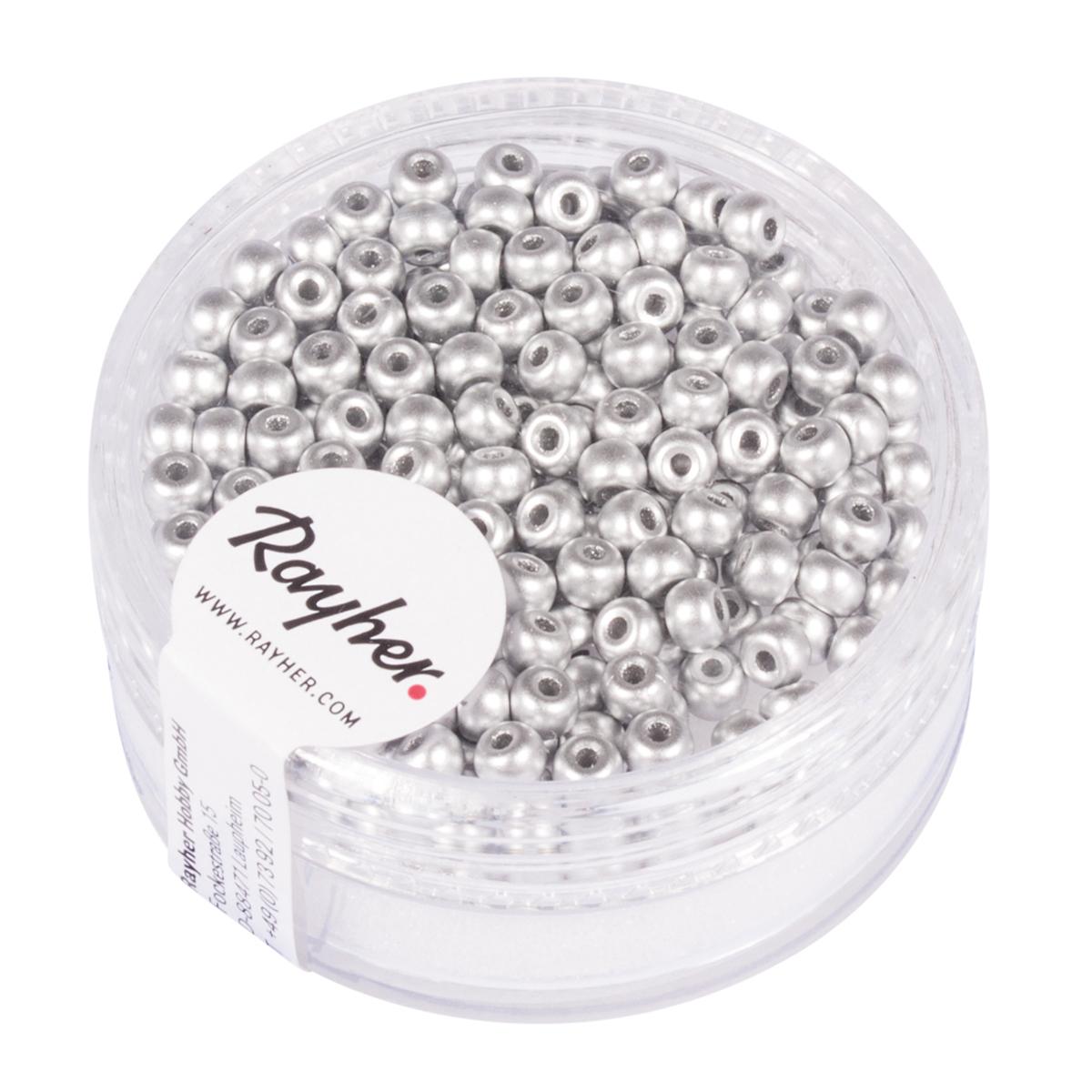 Perles de rocailles argent 3 mm